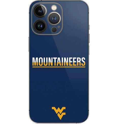 West Virginia University Blue Wood Floor iPhone 14 Pro Skin